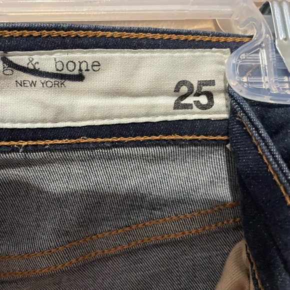 Womens Rag & Bone blue jeans size 25. High rise ankle skinny - Picture 5 of 9